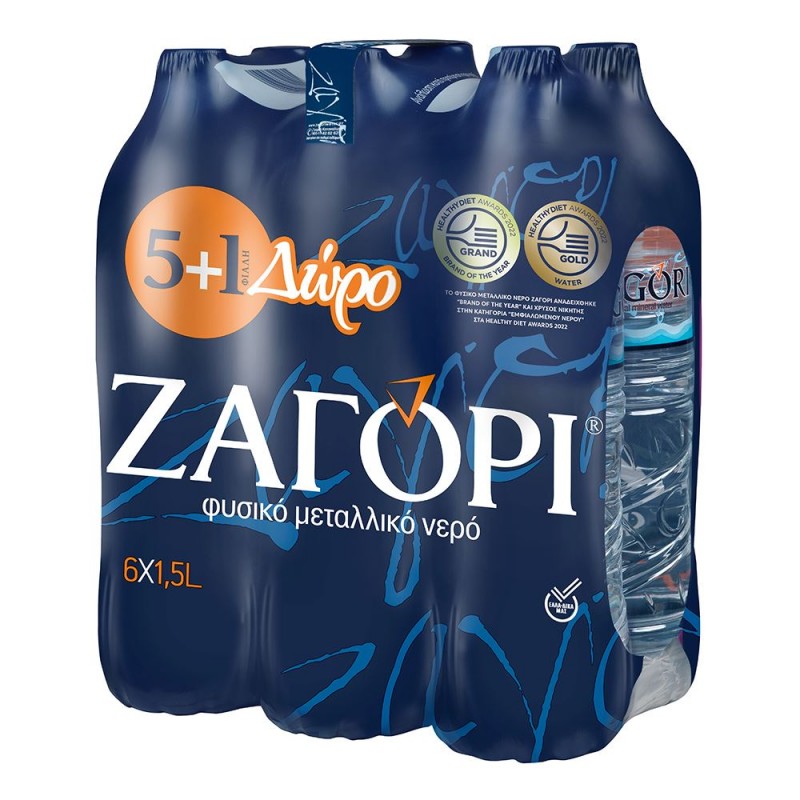  Ζαγόρι Φυσικό Μεταλλικό Νερό 6x1,5lt