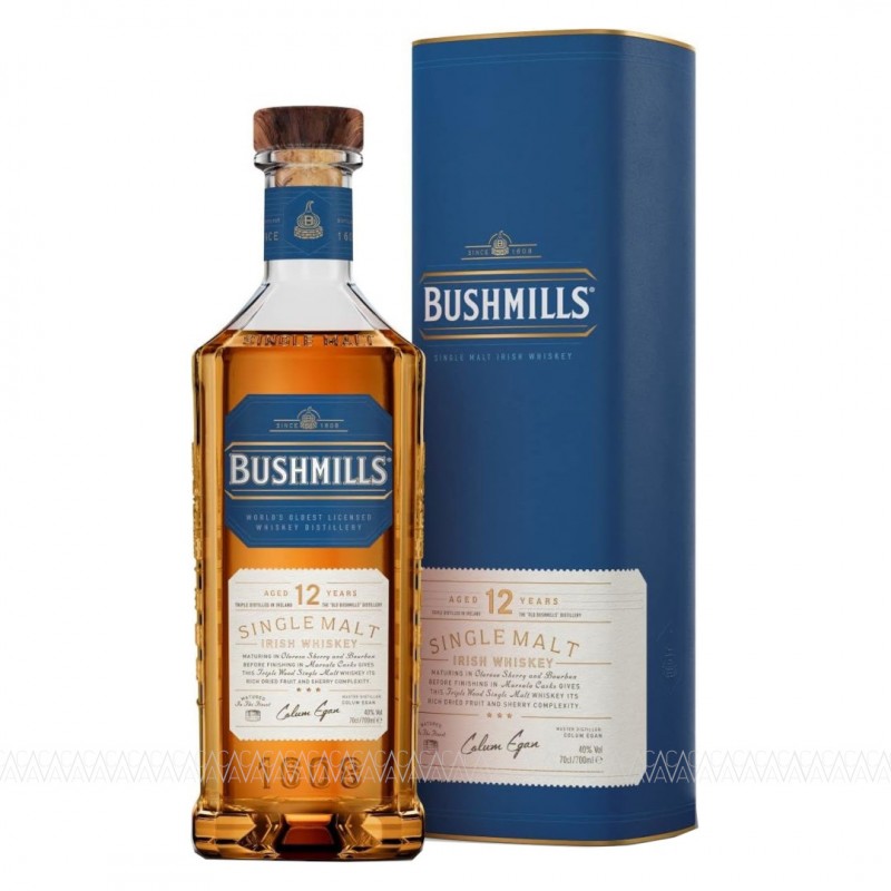 Bushmills 12 Years Old Single Malt Irish Whiskey 700ml