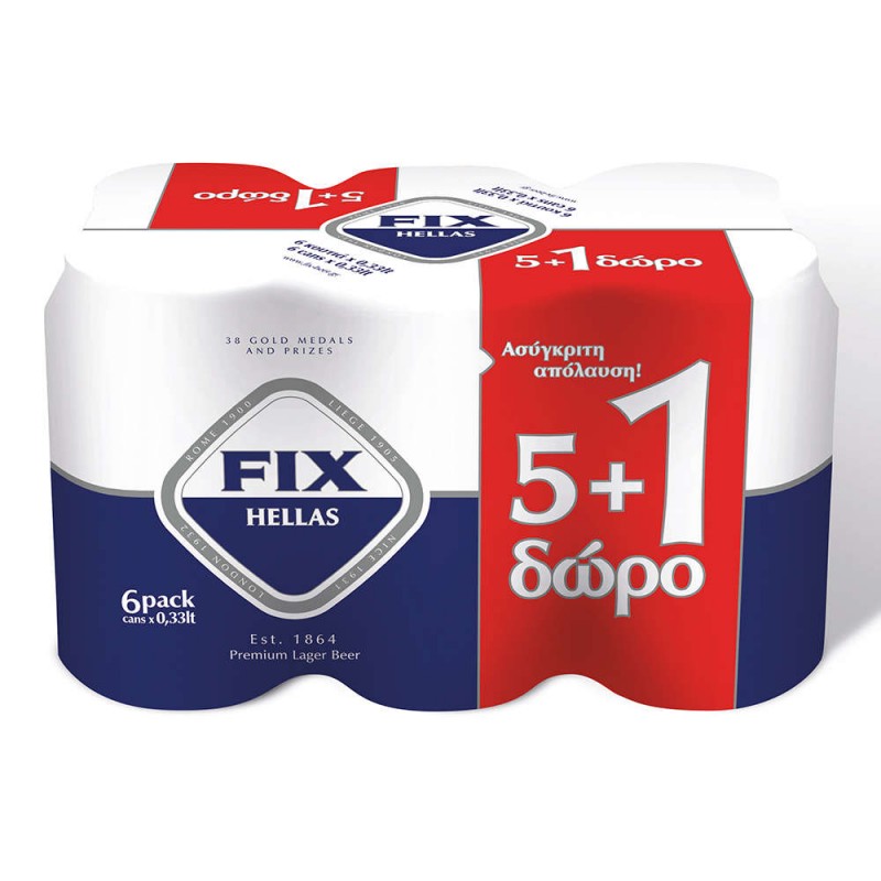 Fix Hellas Κουτί 330ml Εξάδα (5+1)