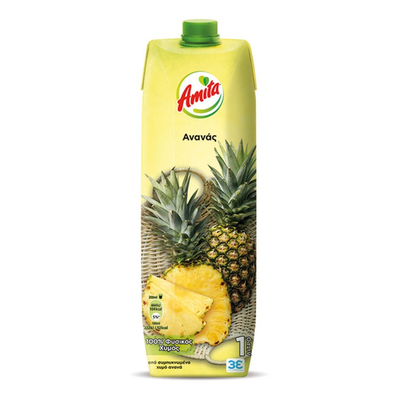 Amita Χυμός Ανανάς 1Lt