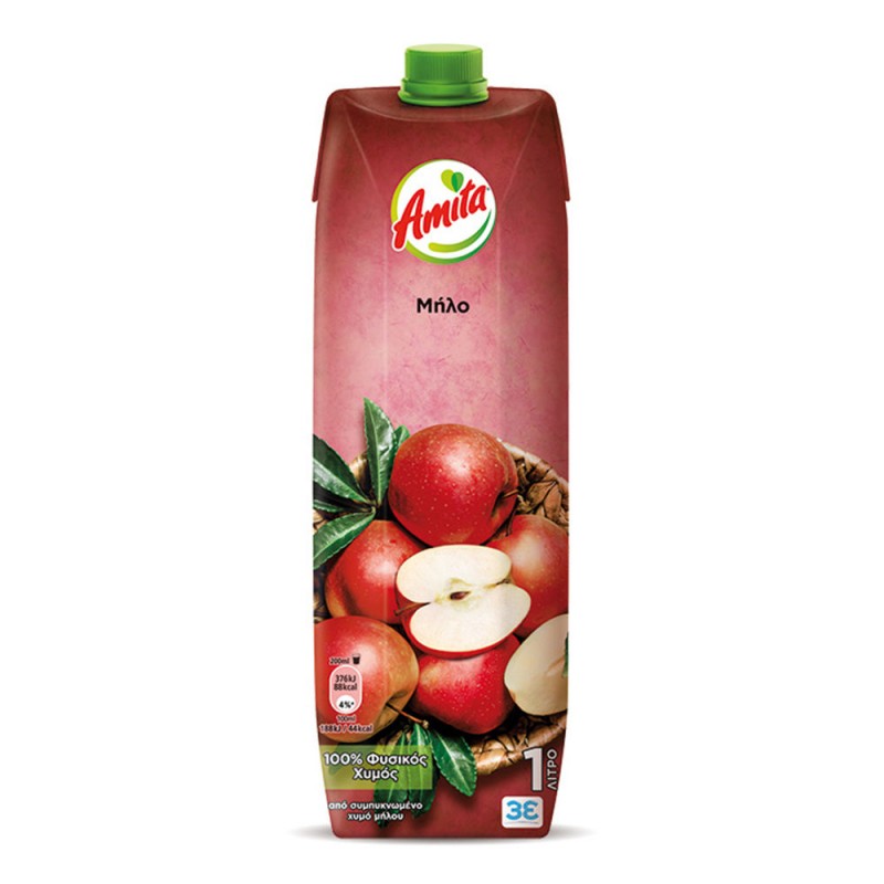 Amita Χυμός Μήλο 1Lt